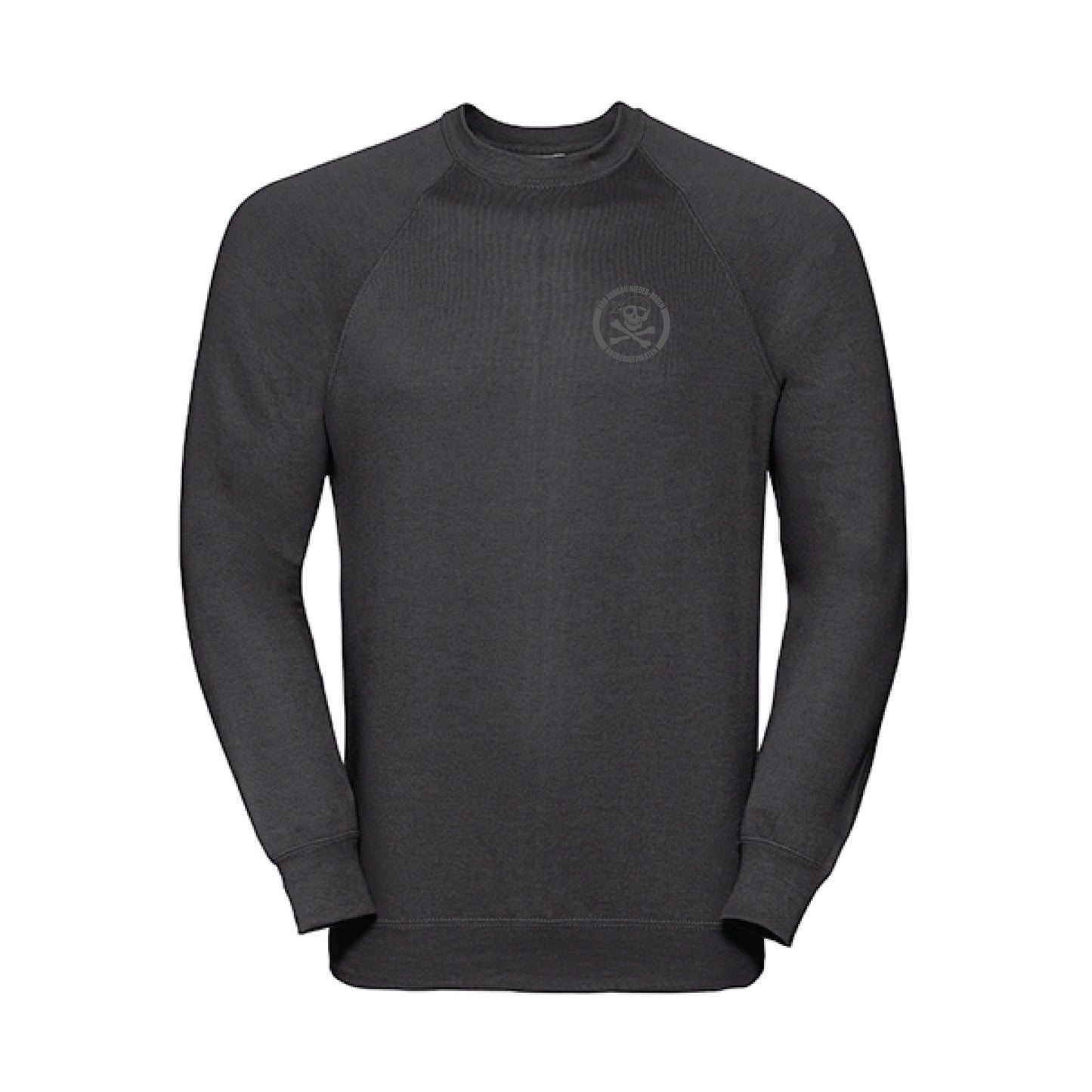 RAGLAN SWEATER SCHWARZ/GRAU